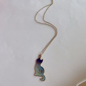 Scorpio Constellation Cat Shape Silhouette aesthetic Necklace
